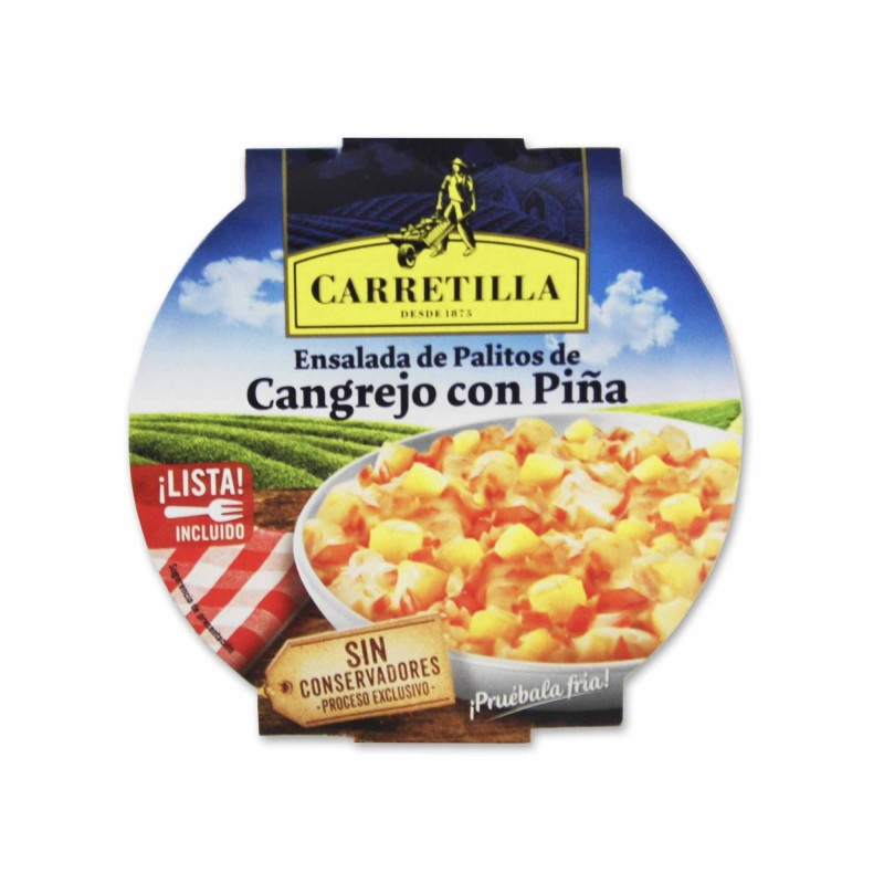 Ensaladilla de cangrejo y piña Carretilla