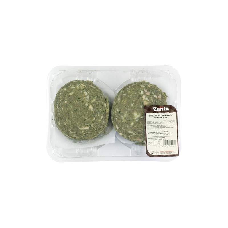 Hamburguesas de pollo y...