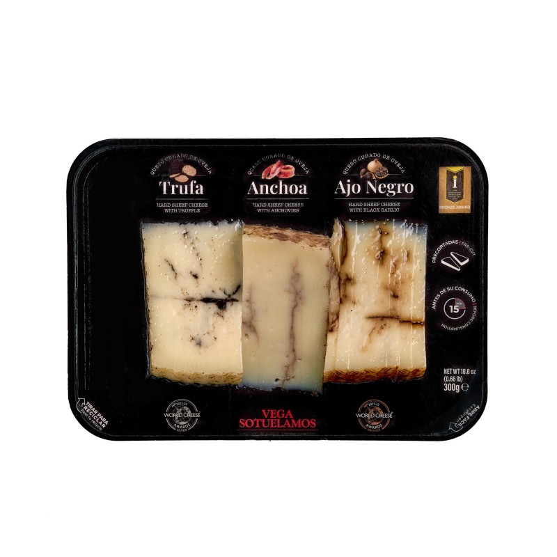 Tabla con cuñas de trufa...