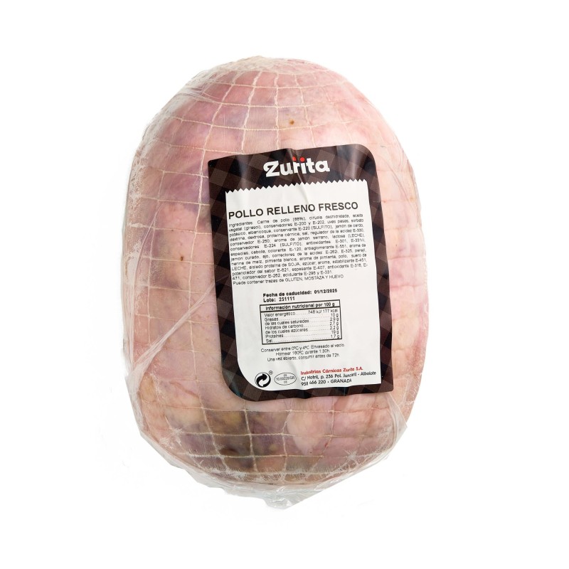 Pollo relleno fresco Zurita